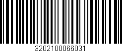 Código de barras (EAN, GTIN, SKU, ISBN): '3202100066031'