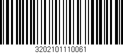 Código de barras (EAN, GTIN, SKU, ISBN): '3202101110061'