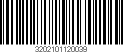 Código de barras (EAN, GTIN, SKU, ISBN): '3202101120039'
