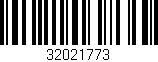 Código de barras (EAN, GTIN, SKU, ISBN): '32021773'