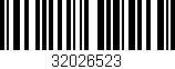 Código de barras (EAN, GTIN, SKU, ISBN): '32026523'