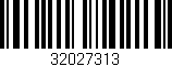 Código de barras (EAN, GTIN, SKU, ISBN): '32027313'