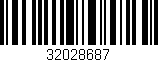 Código de barras (EAN, GTIN, SKU, ISBN): '32028687'