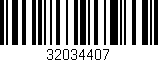 Código de barras (EAN, GTIN, SKU, ISBN): '32034407'