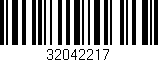 Código de barras (EAN, GTIN, SKU, ISBN): '32042217'