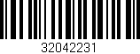 Código de barras (EAN, GTIN, SKU, ISBN): '32042231'