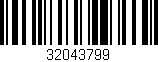 Código de barras (EAN, GTIN, SKU, ISBN): '32043799'