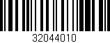 Código de barras (EAN, GTIN, SKU, ISBN): '32044010'