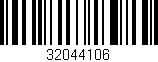 Código de barras (EAN, GTIN, SKU, ISBN): '32044106'