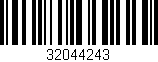 Código de barras (EAN, GTIN, SKU, ISBN): '32044243'
