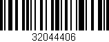 Código de barras (EAN, GTIN, SKU, ISBN): '32044406'
