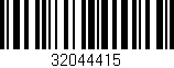 Código de barras (EAN, GTIN, SKU, ISBN): '32044415'