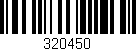 Código de barras (EAN, GTIN, SKU, ISBN): '320450'