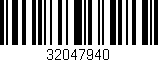 Código de barras (EAN, GTIN, SKU, ISBN): '32047940'