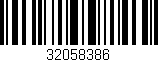 Código de barras (EAN, GTIN, SKU, ISBN): '32058386'