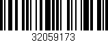 Código de barras (EAN, GTIN, SKU, ISBN): '32059173'