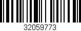 Código de barras (EAN, GTIN, SKU, ISBN): '32059773'