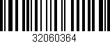 Código de barras (EAN, GTIN, SKU, ISBN): '32060364'