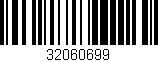 Código de barras (EAN, GTIN, SKU, ISBN): '32060699'
