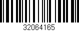 Código de barras (EAN, GTIN, SKU, ISBN): '32064165'