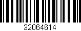Código de barras (EAN, GTIN, SKU, ISBN): '32064614'