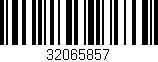 Código de barras (EAN, GTIN, SKU, ISBN): '32065857'