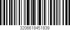 Código de barras (EAN, GTIN, SKU, ISBN): '3206618451839'