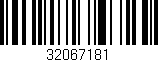 Código de barras (EAN, GTIN, SKU, ISBN): '32067181'