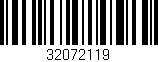 Código de barras (EAN, GTIN, SKU, ISBN): '32072119'