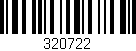 Código de barras (EAN, GTIN, SKU, ISBN): '320722'
