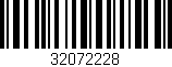 Código de barras (EAN, GTIN, SKU, ISBN): '32072228'