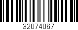 Código de barras (EAN, GTIN, SKU, ISBN): '32074067'