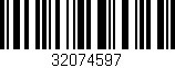 Código de barras (EAN, GTIN, SKU, ISBN): '32074597'