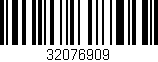 Código de barras (EAN, GTIN, SKU, ISBN): '32076909'
