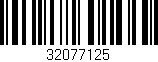 Código de barras (EAN, GTIN, SKU, ISBN): '32077125'