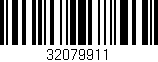 Código de barras (EAN, GTIN, SKU, ISBN): '32079911'
