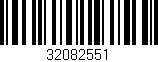 Código de barras (EAN, GTIN, SKU, ISBN): '32082551'