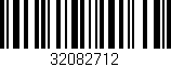 Código de barras (EAN, GTIN, SKU, ISBN): '32082712'