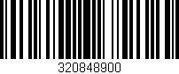 Código de barras (EAN, GTIN, SKU, ISBN): '320848900'