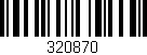 Código de barras (EAN, GTIN, SKU, ISBN): '320870'