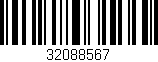 Código de barras (EAN, GTIN, SKU, ISBN): '32088567'