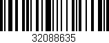 Código de barras (EAN, GTIN, SKU, ISBN): '32088635'