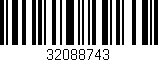 Código de barras (EAN, GTIN, SKU, ISBN): '32088743'