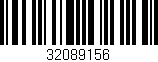 Código de barras (EAN, GTIN, SKU, ISBN): '32089156'