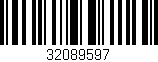 Código de barras (EAN, GTIN, SKU, ISBN): '32089597'