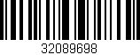 Código de barras (EAN, GTIN, SKU, ISBN): '32089698'