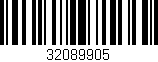 Código de barras (EAN, GTIN, SKU, ISBN): '32089905'