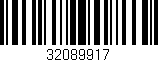 Código de barras (EAN, GTIN, SKU, ISBN): '32089917'