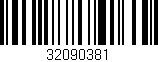 Código de barras (EAN, GTIN, SKU, ISBN): '32090381'