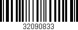 Código de barras (EAN, GTIN, SKU, ISBN): '32090833'